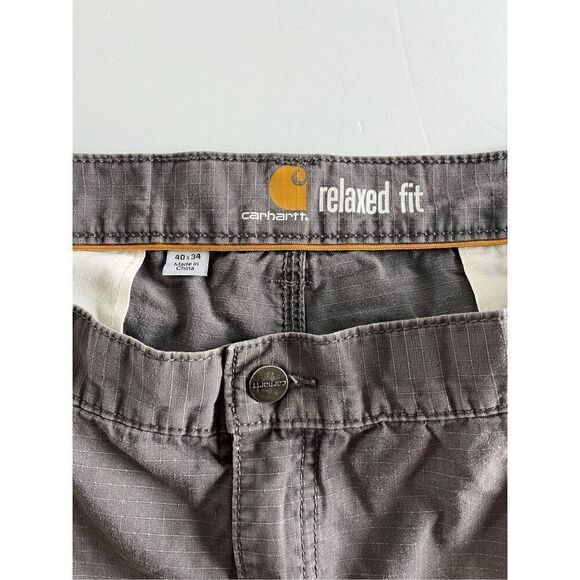 Carhartt Force Relaxed Fit Cargo Work Pant, 10 Pockets, Grey Men's Size 40 x 34 - Picture 3 of 13